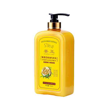 Shampoo per capelli allo zenzero selvatico senza olio di silicone